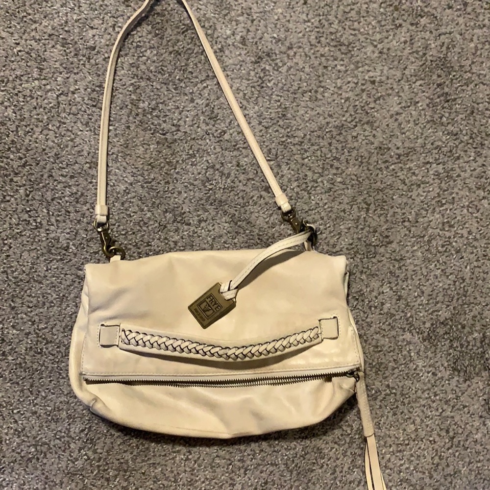 Cream Frye bag. Very cute!